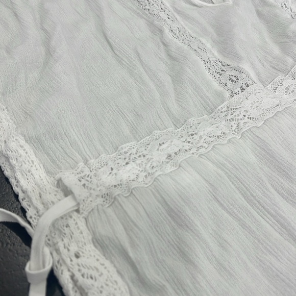 Abercrombie & Fitch Beach Swim Cover Up White Sz M/L - Picture 7 of 7